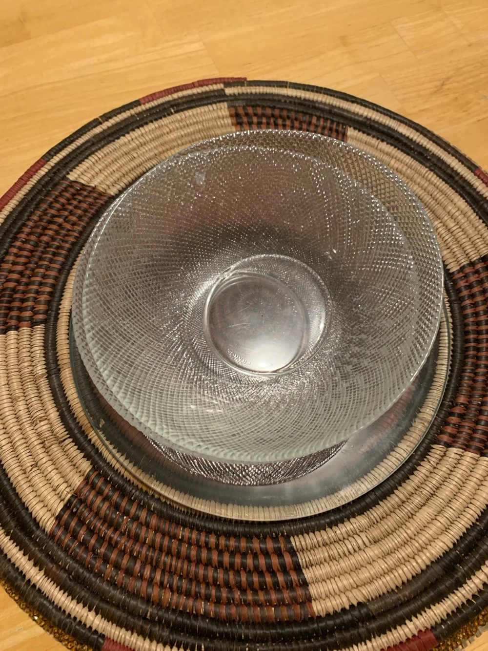 Vintage Arcoroc France Clear Glass Bowl (2)